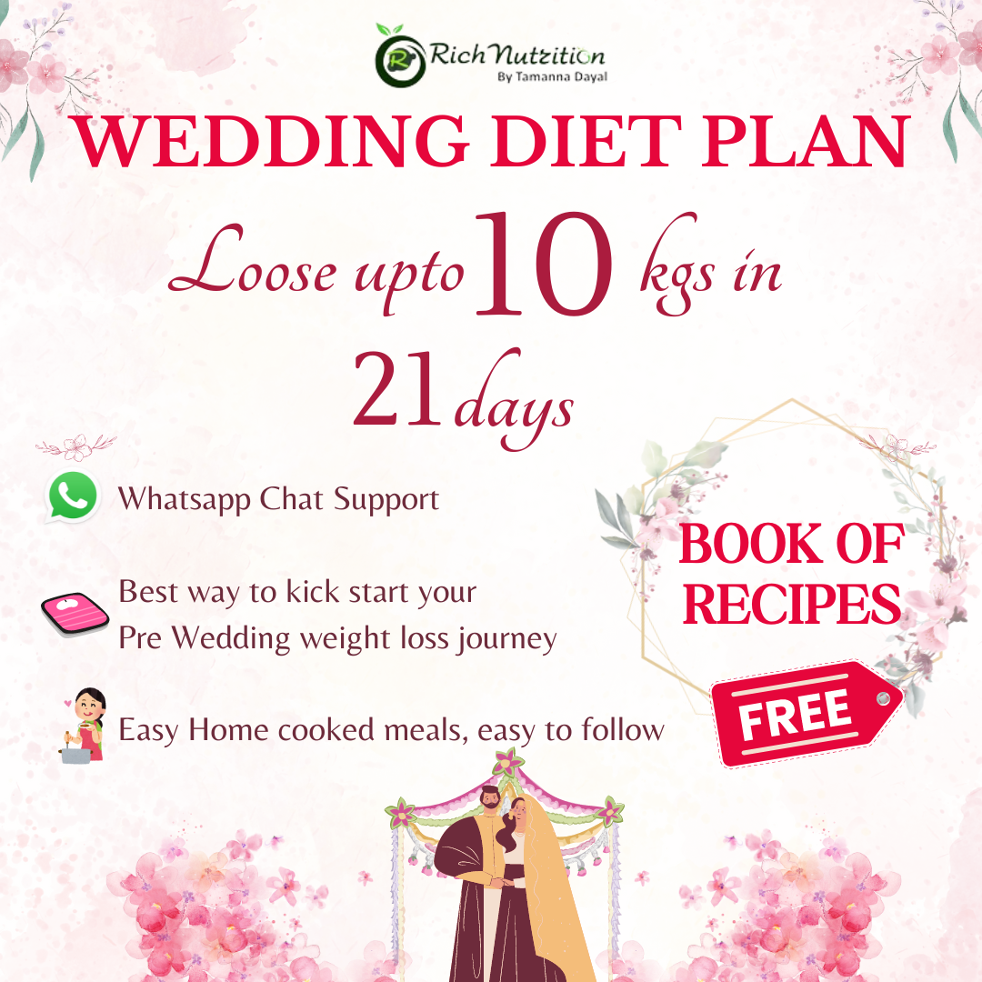 21 DAYS PRE-WEDDING FAT LOSS & WEIGHT LOSS DIET PLAN