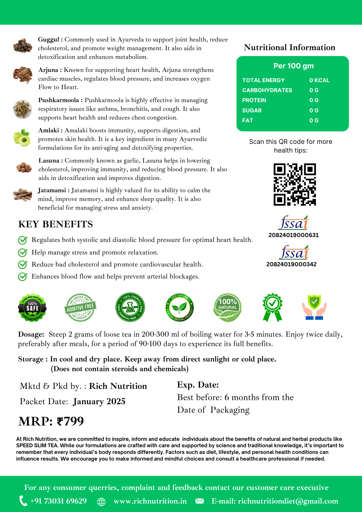 Blood Pressure care Tea - Pressure Tea and Heart Tea for Cholesterol and Weight Management