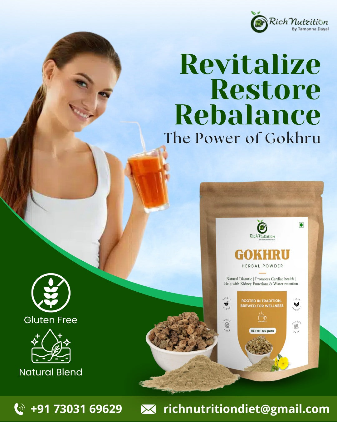 Organic Gokhru (Tribulus Terrestris/ Nerunji Mull) - Help With Digestion, Kidney Functions & Acne