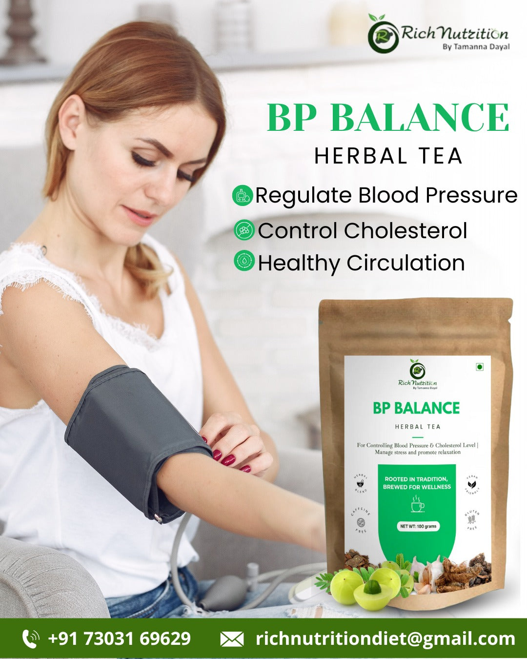 Blood Pressure care Tea - Pressure Tea and Heart Tea for Cholesterol and Weight Management