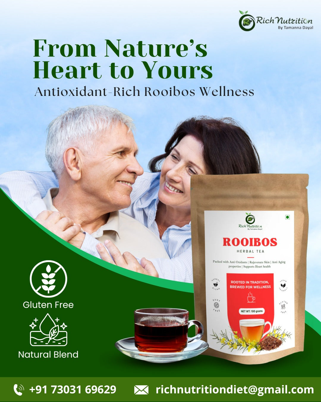 Rooibos Tea - Rich in Antioxidants, Supports Heart Care